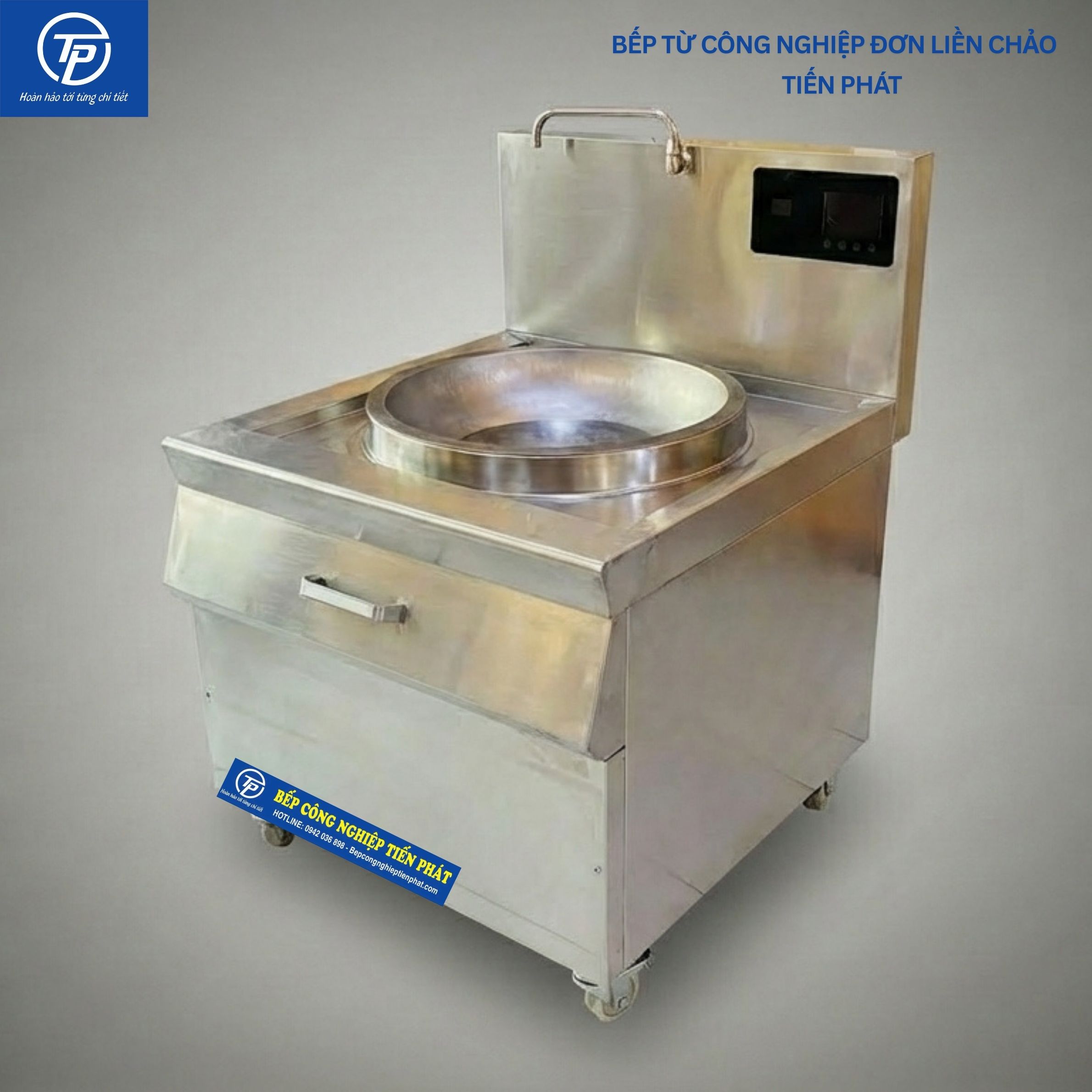 Bếp Từ Công Nghiệp Đơn 8kw Liền Chảo